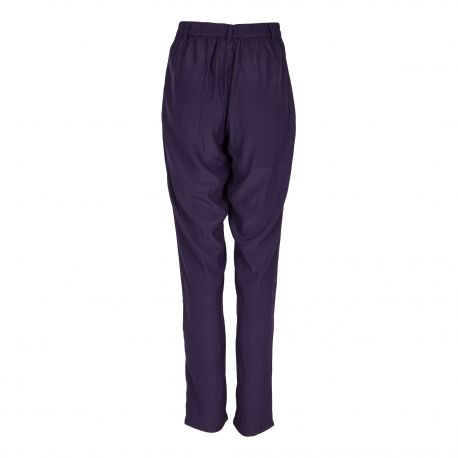 Pantalon large bleu foncé Femme AMERICAN VINTAGE marque pas cher prix dégriffés destockage