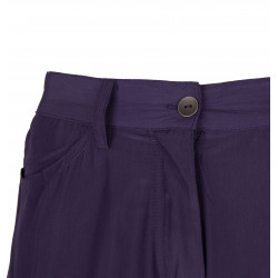 Pantalon large bleu foncé Femme AMERICAN VINTAGE marque pas cher prix dégriffés destockage