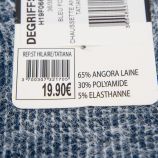 Chaussettes ultra douces angora/laine Tatiana Femme ST HILAIRE marque pas cher prix dégriffés destockage