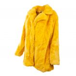 Manteau court avec col moutarde bouton 19211 Femme EMERAUDE marque pas cher prix dégriffés destockage