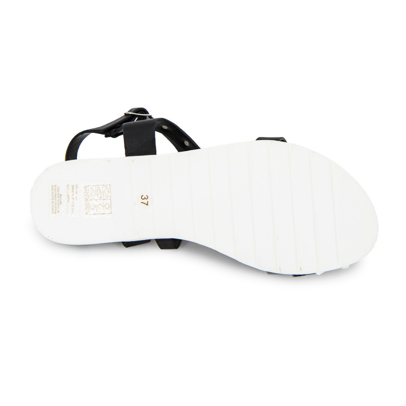 Sandales plates à brides cloutées semelle crantée Femme MARIAMARE marque pas cher prix dégriffés destockage