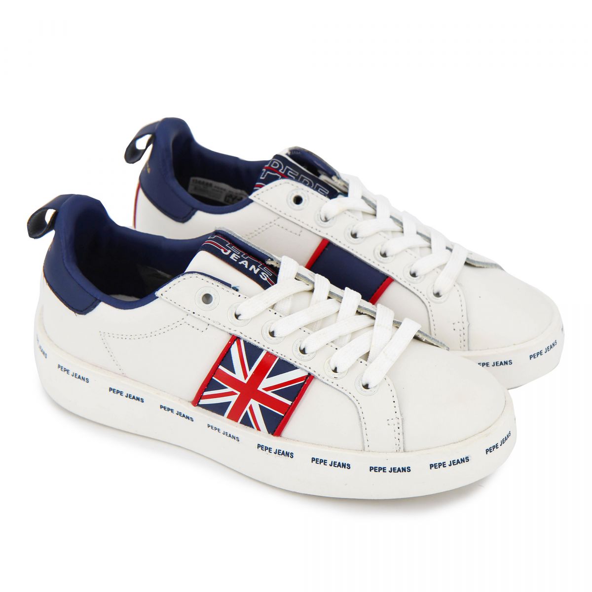 Baskets white pls30874800 t36/41 Femme PEPE JEANS à prix dégriffé