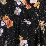 Robe à bretelles imprimé moucheté fleurs Femme CARE OF YOU marque pas cher prix dégriffés destockage