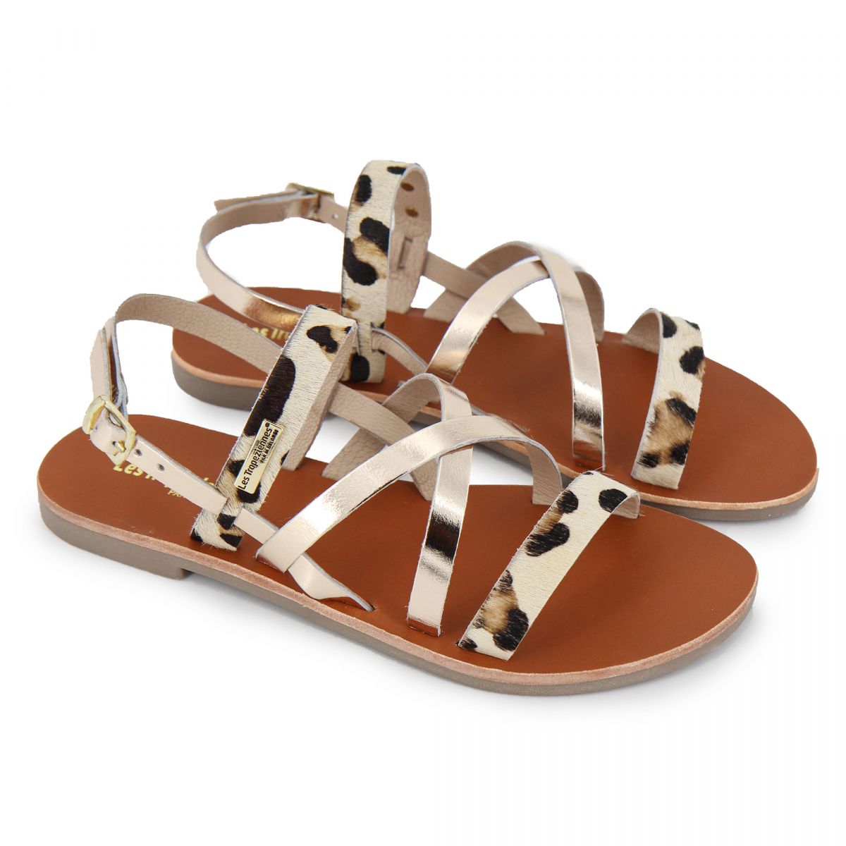 sandale tropezienne leopard