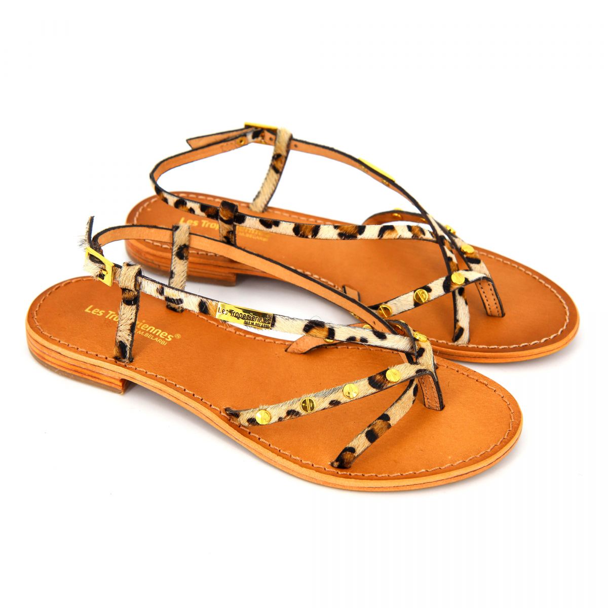 sandales tropeziennes cloutées