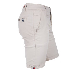 Bermuda chino venili coton stretch popeline revers gansé bouton Homme BLAGGIO marque pas cher prix dégriffés destockage