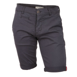 Bermuda chino venili coton stretch popeline revers gansé bouton Homme BLAGGIO marque pas cher prix dégriffés destockage