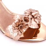 Sandales à talons brides métallisées fleurs Femme MARIAMARE marque pas cher prix dégriffés destockage
