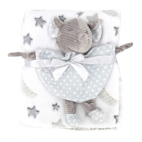 Coffret Naissance Peluche Souris Couverture Doudou Tom Kiddy A Prix