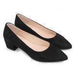 Escarpins petit talon cuir suedé velours pointu Femme FOLIE'S marque pas cher prix dégriffés destockage