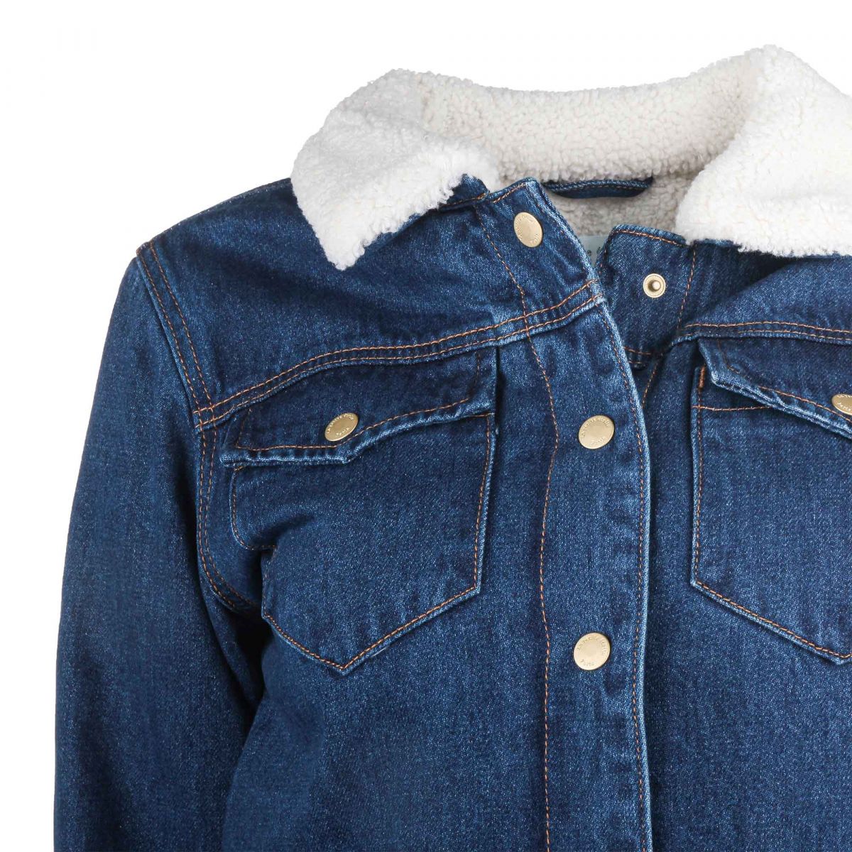 Blouson jeans fourre Femme LA PETITE ETOILE à prix dégriffé