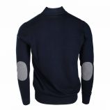 Pull manches longues laine cachemire coudière Homme REAL CASHMERE marque pas cher prix dégriffés destockage