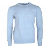 Pull laine cachemire col rond coudières Homme REAL CASHMERE marque pas cher prix dégriffés destockage
