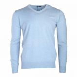 Pull laine cachemire col V coudières Homme Real Cashmere marque pas cher prix dégriffés destockage