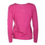 Gilet manches longues rond laine cachemire Femme REAL CASHMERE marque pas cher prix dégriffés destockage