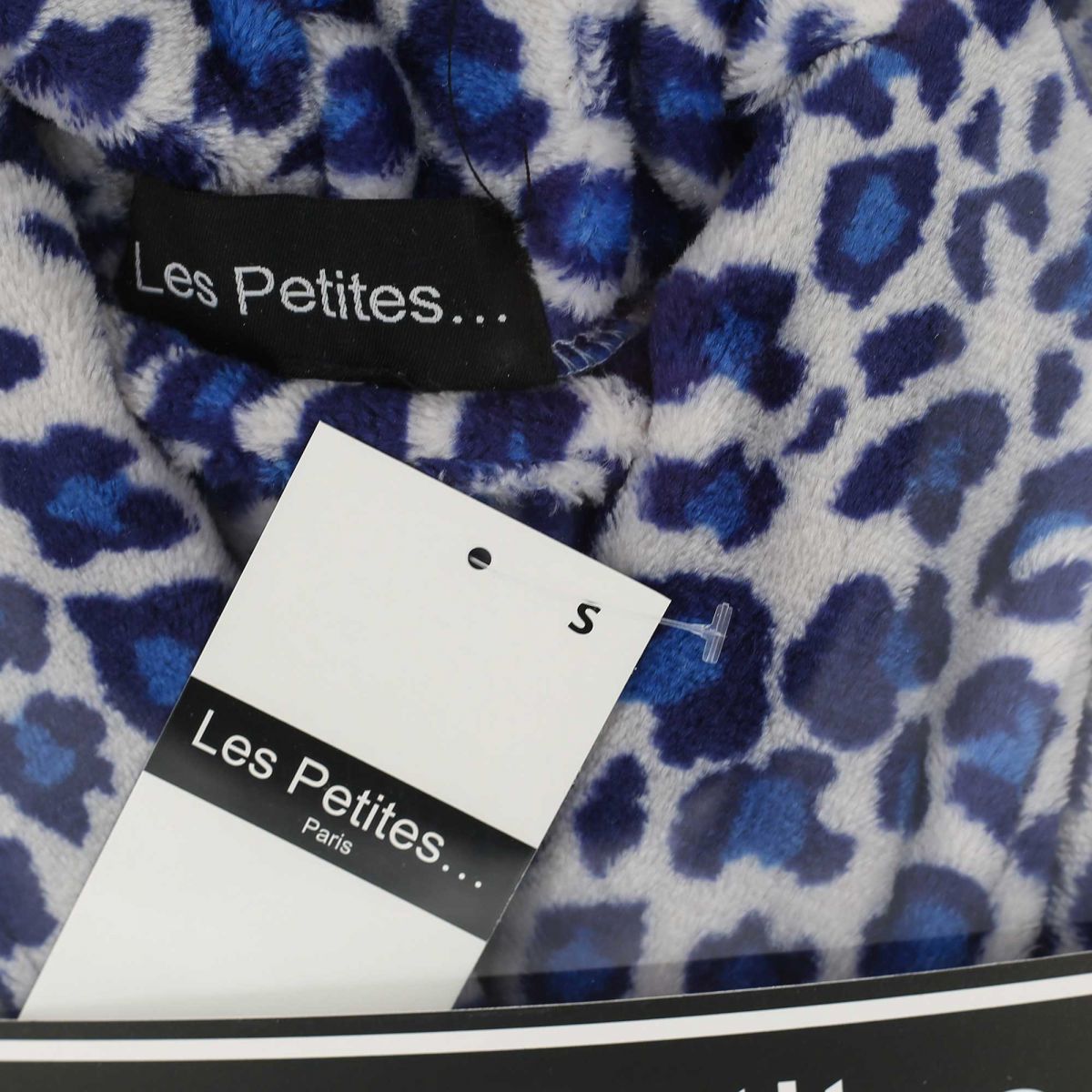 Marlon Bleu Satin Imprimé Animal Robe De Chambre Taille 18 maison Manteau Robe