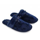 Chaussons fausse fourrure noeud Femme LES PETITES...PARIS marque pas cher prix dégriffés destockage