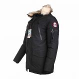 Parka manches longues déperlante respirante à capuche Homme CANAD' ICE marque pas cher prix dégriffés destockage