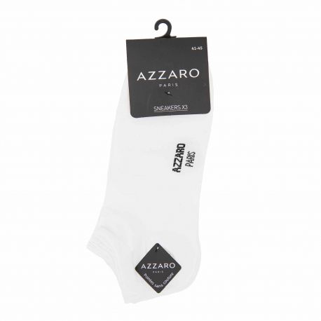 Lot de 3 paires de socquettes Homme AZZARO marque pas cher prix dégriffés destockage