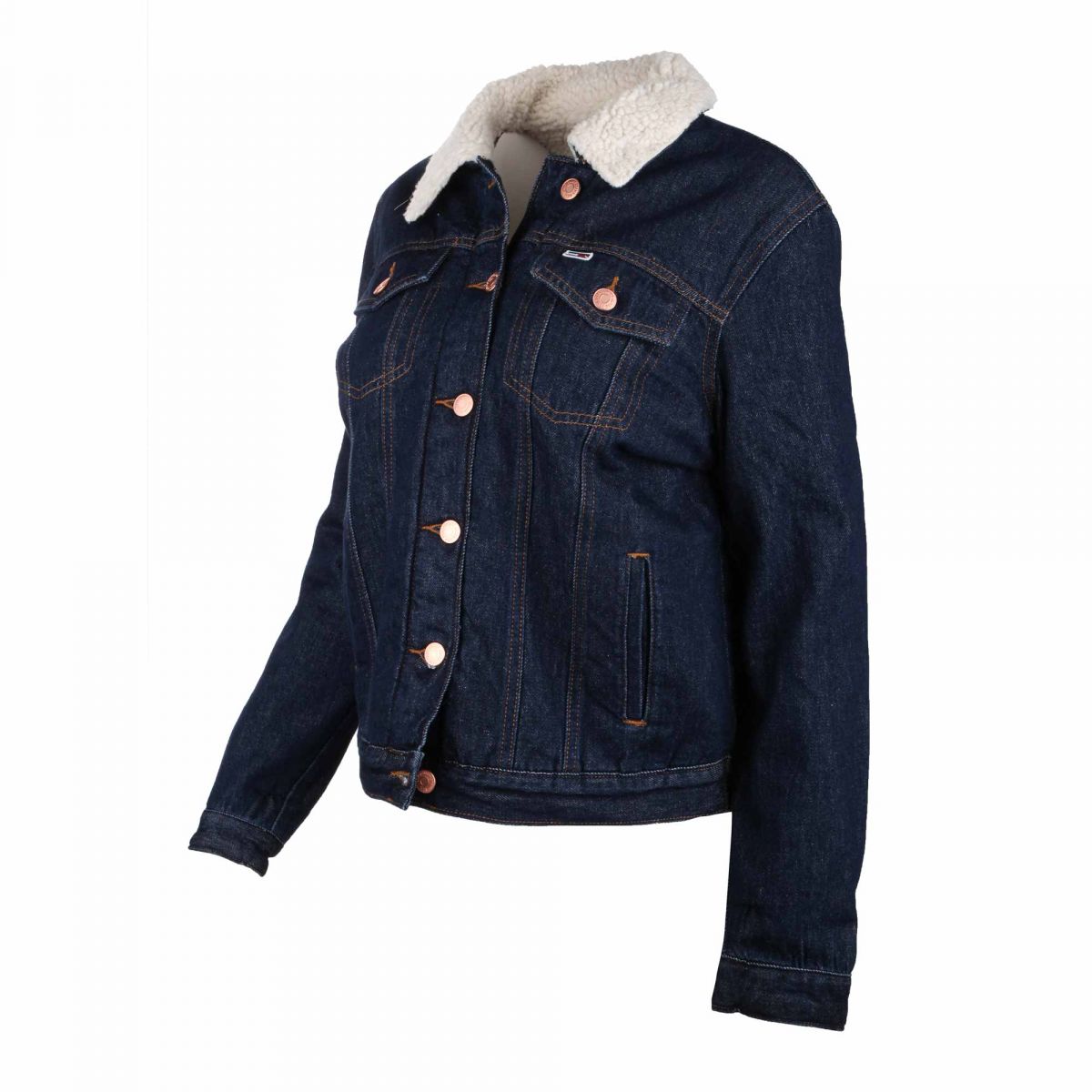 veste en jean noir tommy hilfiger femme