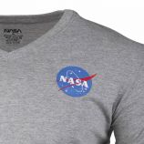 Tee shirt manches courtes col V Homme NASA marque pas cher prix dégriffés destockage