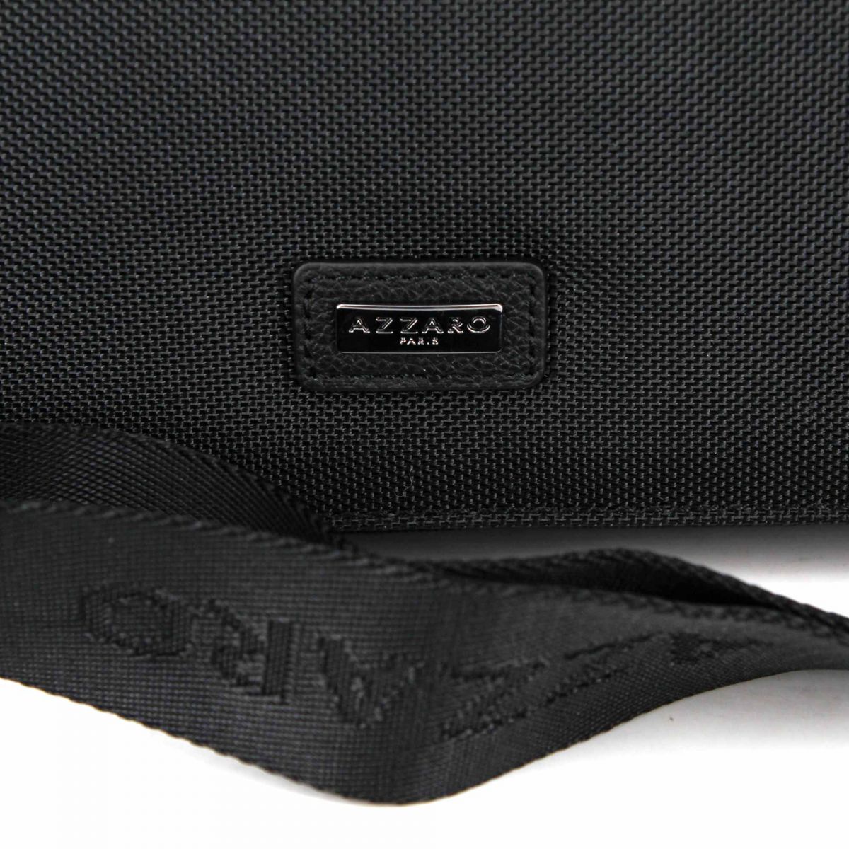 Sacoche noir grand modele 706641 Homme AZZARO ?� prix d?�griff?�