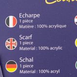 Echarpe jacquard 100% acrylique 05032 Homme TORRENTE marque pas cher prix dégriffés destockage