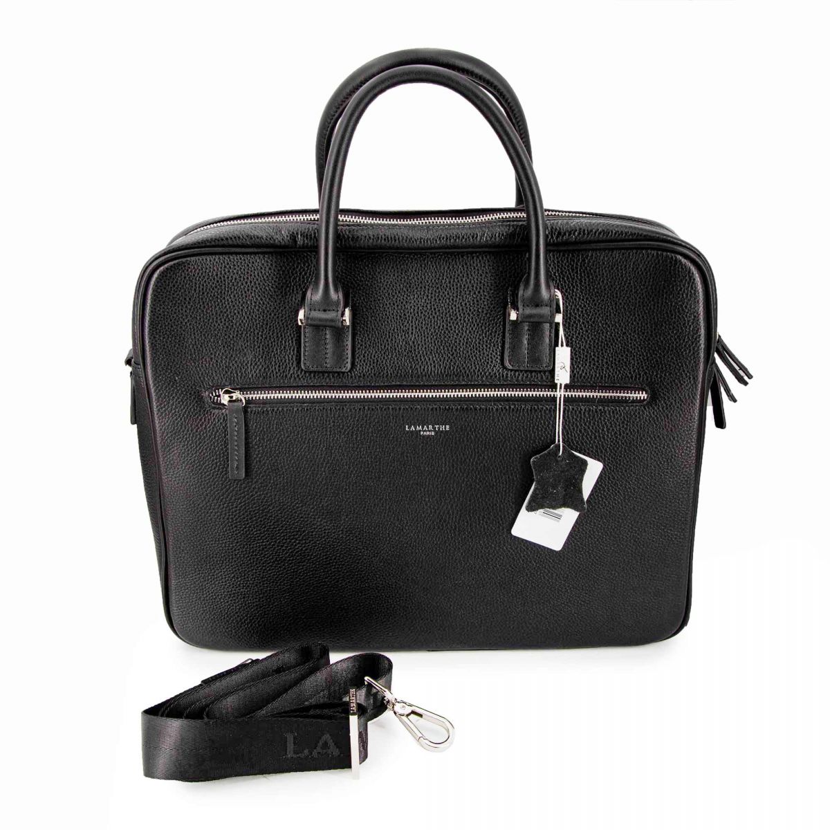 Porte de document black cuir gm lamo27 Femme LAMARTHE à prix dégriffé
