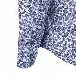 Chemise manches longues fleurs poche poitrine lin Femme TED LAPIDUS marque pas cher prix dégriffés destockage