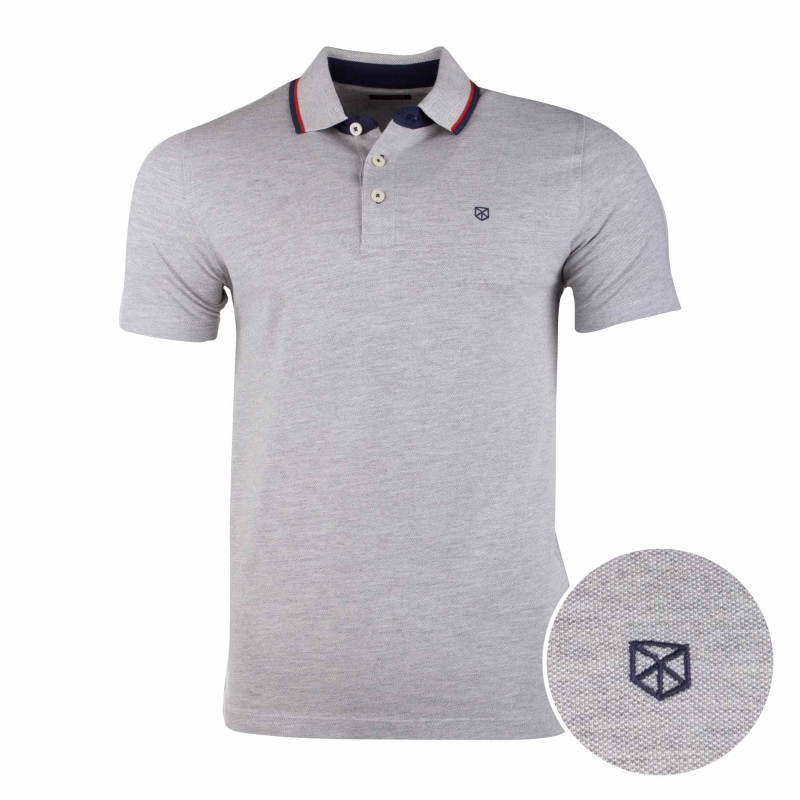 Polo manches courtes 100% Coton Homme JACK AND JONES marque pas cher prix dégriffés destockage