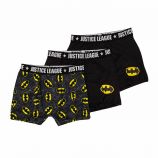 Lot de 3 boxers Batman stretch Enfant JUSTICE LEAGUE marque pas cher prix dégriffés destockage