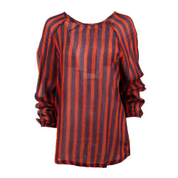 Haut long manches longues rayure laine Femme AMERICAN VINTAGE marque pas cher prix dégriffés destockage Haut long manches longues rayure laine Femme AMERICAN VINTAGE marque pas cher prix dégriffés destockage