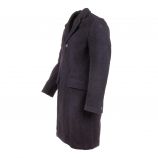 Manteau long droit boutonné laine mélangée Homme AMERICAN VINTAGE marque pas cher prix dégriffés destockage