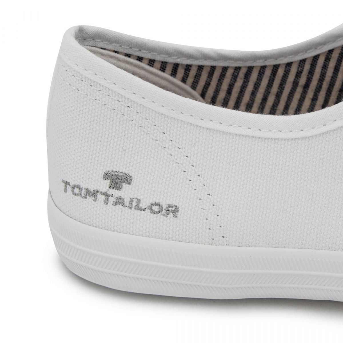 Baskets toile blanches Femme TOM TAILOR à prix dégriffé !