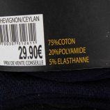 Lot de 6 paires de chaussettes rayées ceylan Homme CHEVIGNON marque pas cher prix dégriffés destockage