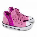 Baskets toile montantes rose Enfant CONVERSE marque pas cher prix dégriffés destockage