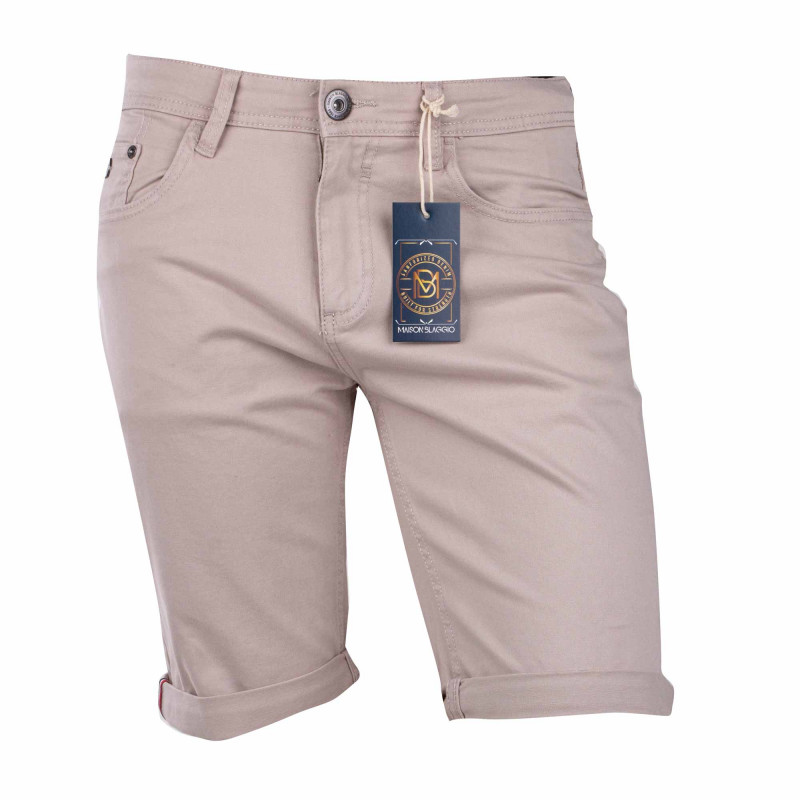 Bermuda coton stretch 5 poches Valley Homme BLAGGIO marque pas cher prix dégriffés destockage