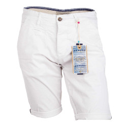 Bermuda chino venili coton stretch popeline revers gansé bouton Homme BLAGGIO marque pas cher prix dégriffés destockage Bermuda chino venili coton stretch popeline revers gansé bouton Homme BLAGGIO marque pas cher prix dégriffés destockage