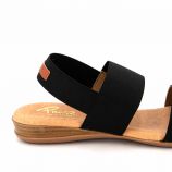 Sandales elastico negro 631 Femme PINAZ marque pas cher prix dégriffés destockage