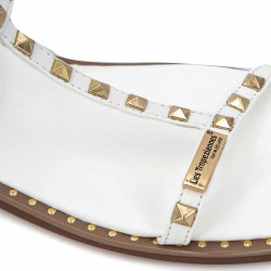 Sandales hautes cuir léger clouté Coralie Femme LES TROPEZIENNES PAR M.BELARBI marque pas cher prix dégriffés destockage