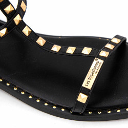 Sandales hautes cuir léger clouté Coralie Femme LES TROPEZIENNES PAR M.BELARBI marque pas cher prix dégriffés destockage