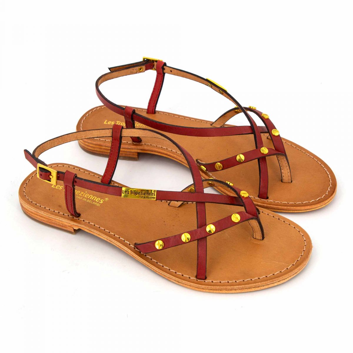 sandales tropeziennes cloutées