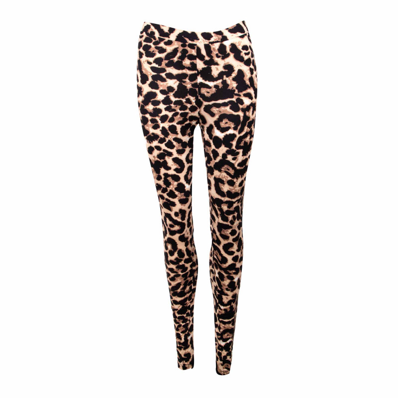 Legging motif léopard stretch tendance mode Femme VILA marque pas cher prix dégriffés destockage