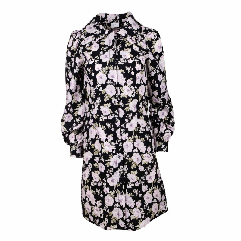 Robe manches longues à fleurs coton mode Femme VILA marque pas cher prix dégriffés destockage