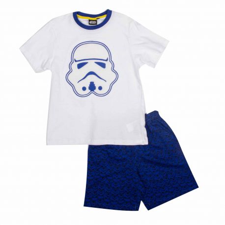 Pyjama tee-shirt & short coton Enfant STAR WARS marque pas cher prix dégriffés destockage