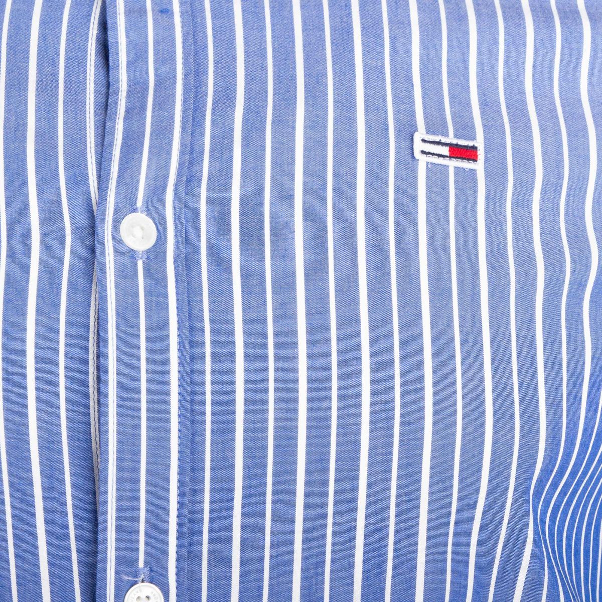 Tommy Hilfiger Stripe Stretch Shirt Casual Shirts DM0DM07925 in White -  Louis Boyd Menswear