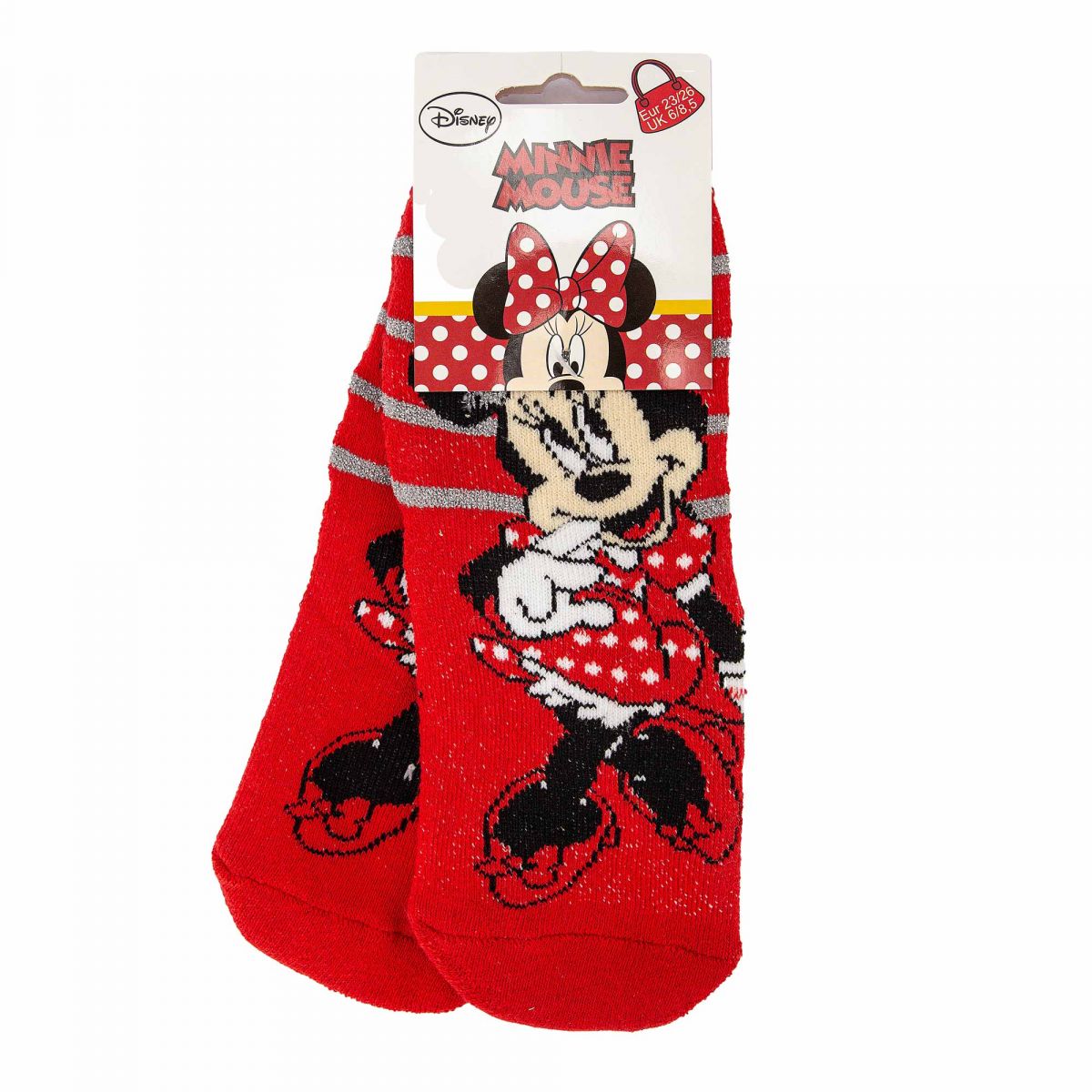 Disney Lot de 5 paires de chaussettes Minnie Mouse La Reine des neiges pour fille Taille standard Coton majoritaire 70% coton 