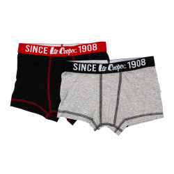 Boxer lot x2 coton doux stretch Enfant LEE COOPER marque pas cher prix dégriffés destockage