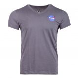 Tee shirt manches courtes col V Homme NASA marque pas cher prix dégriffés destockage