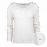 Pull fin détail perles manches longues Femme BEST MOUNTAIN